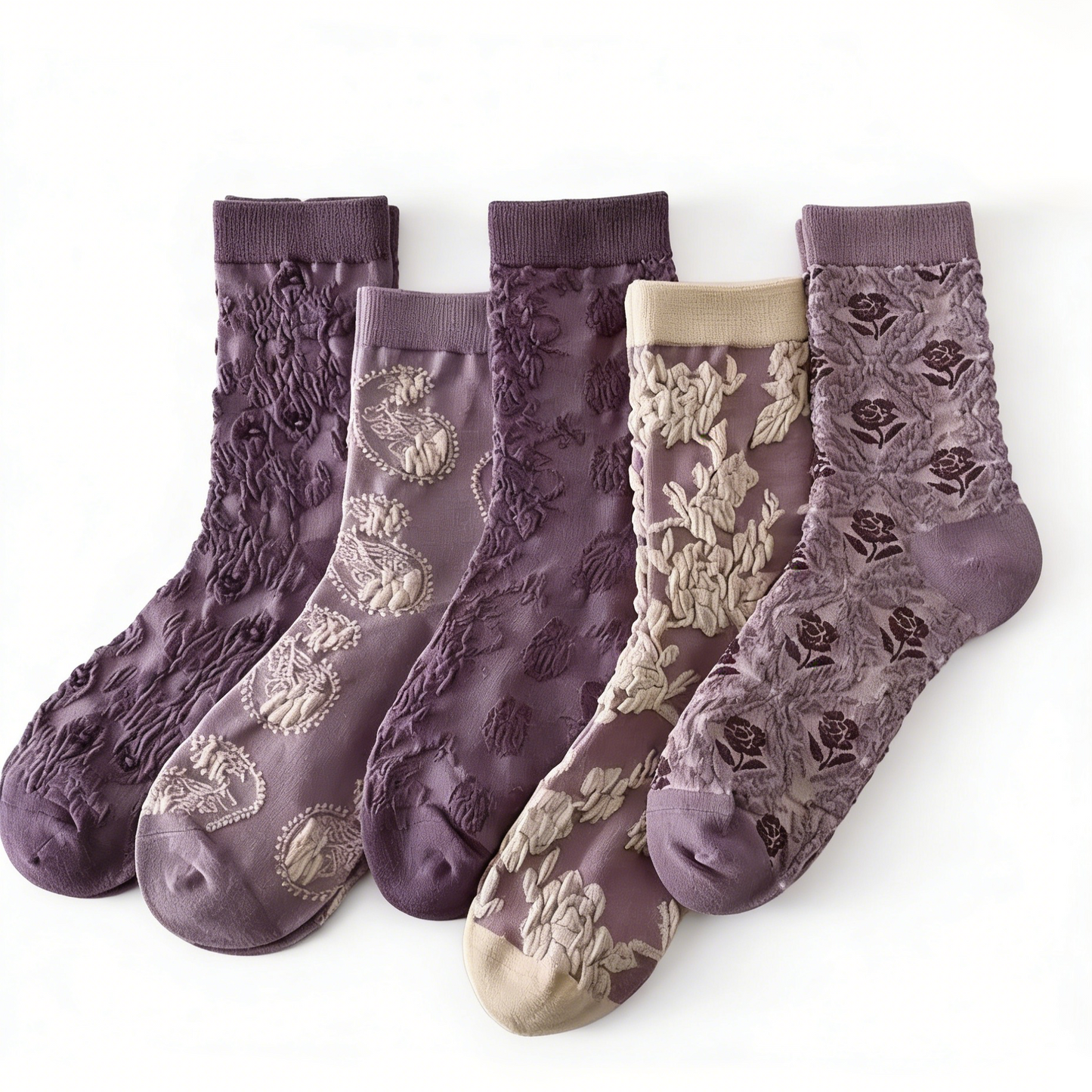 🌸 Vintage Floral Socks – 50% OFF Today Only! ✨