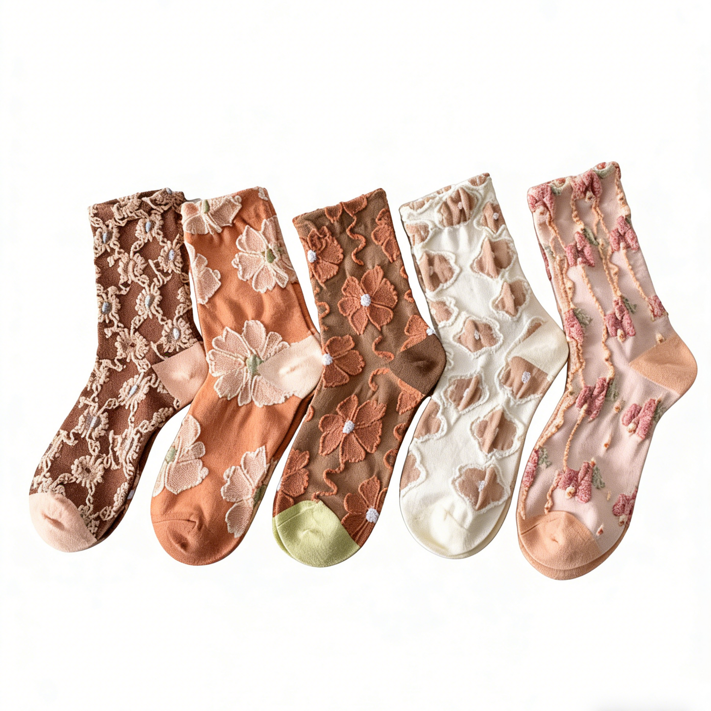 🌸 Vintage Floral Socks – 50% OFF Today Only! ✨