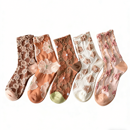 🌸 Vintage Floral Socks – 50% OFF Today Only! ✨