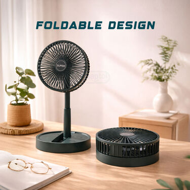 🔥USB Rechargeable Mini Telescopic Folding Fan