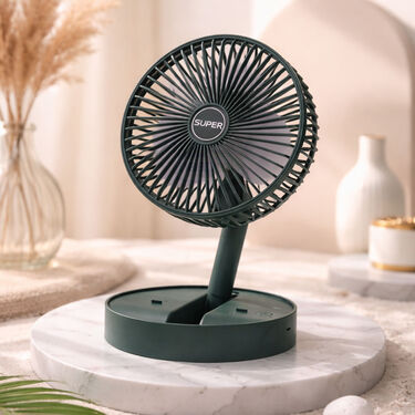 🔥USB Rechargeable Mini Telescopic Folding Fan