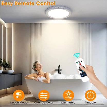 💡 Rechargeable Motion Sensor Ceiling Light with Remote – Limited Time 50% OFF