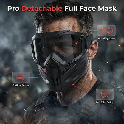 🔥LIMITED-TIME 50% OFF - Detachable Full Face Goggle Mask