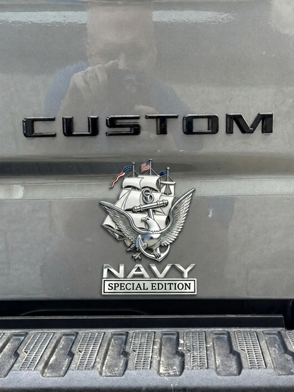 🔥 Father’s Day Sale -🎁U.S. Navy Special Edition Metal Vehicle Badge