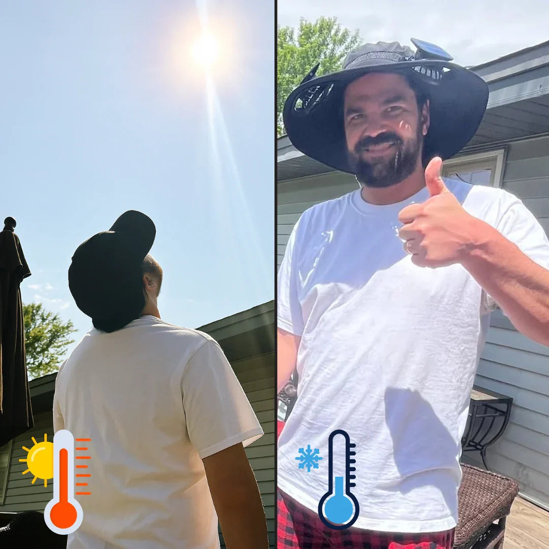 😎 Solar-Powered Cooling Hat 🌞Keeps You Chill❄️