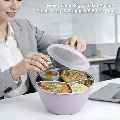 Stainless Steel Salad Bowl Kit🌱🍽️