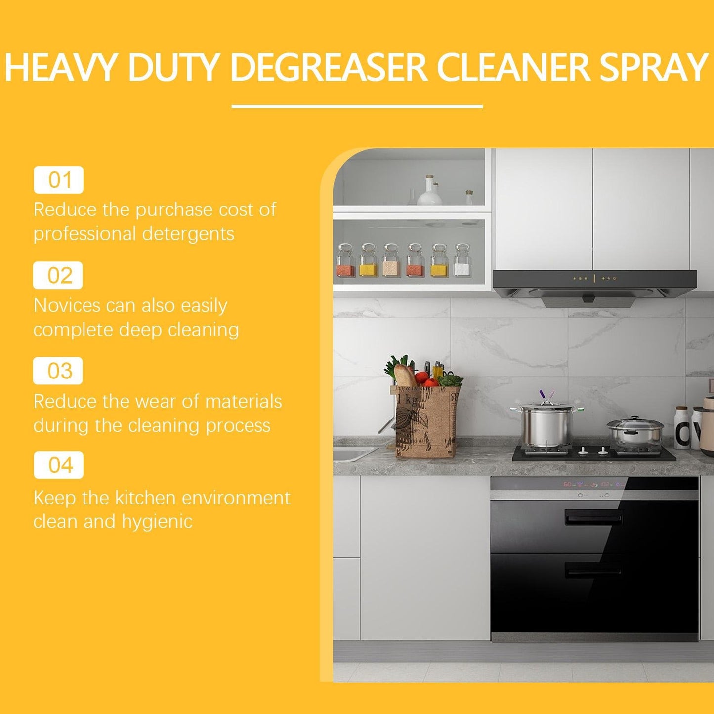 🧽50% OFF ✨Powerful Oil Removal Cleaning Spray Kitchen Heavy Oil Busters!