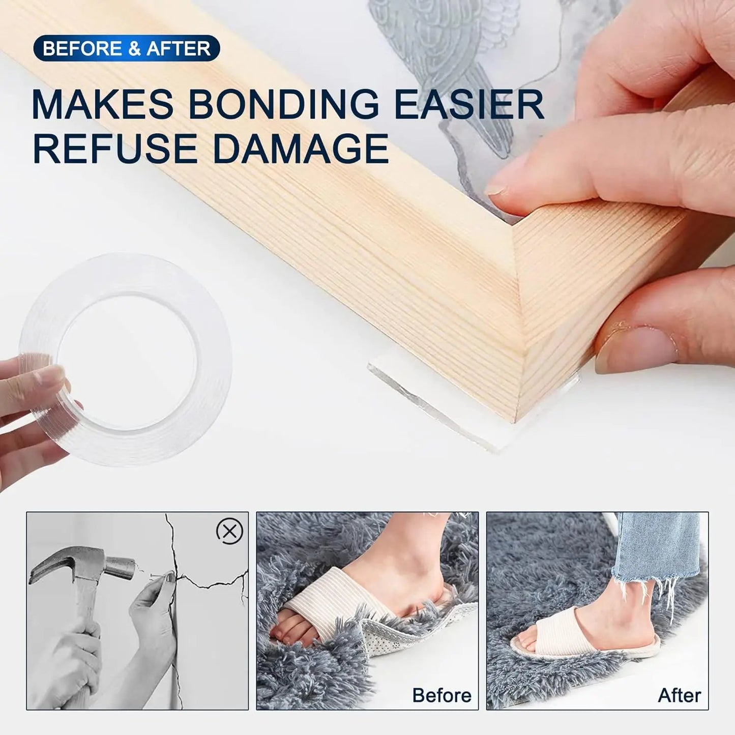 🔥Last Day 49% OFF - 🛠️ Ultra-Strong Double-Sided Nano Tape