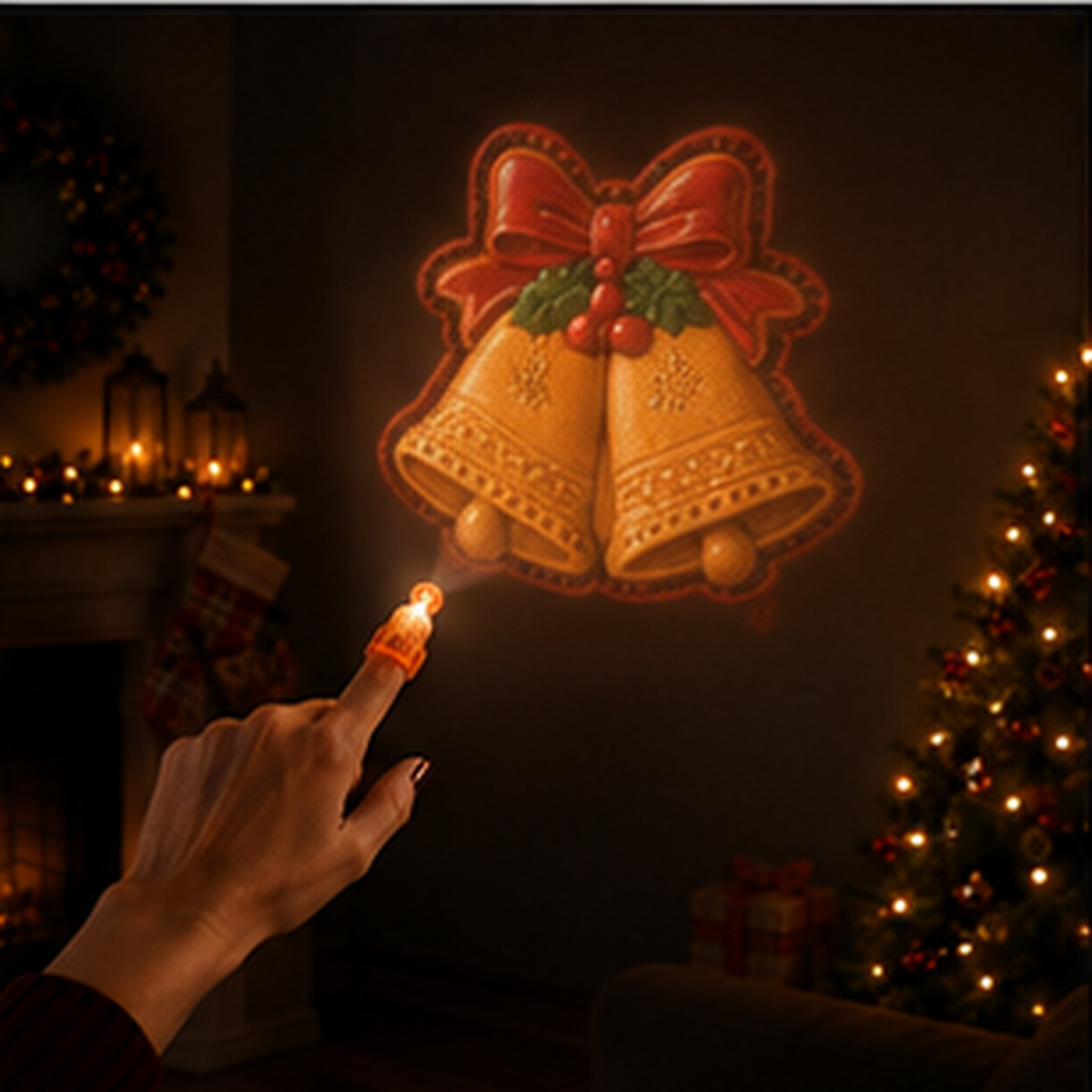 Christmas Finger Projector Lights – Mini Pattern Projector