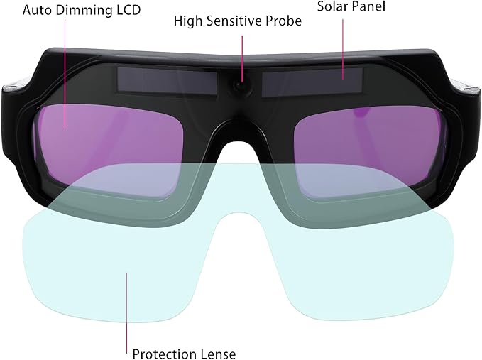 🔥Last Day Discount 49% OFF✨Solar Auto-Darkening Welding Goggles – Eye Protection with Smart Light Control🛡️