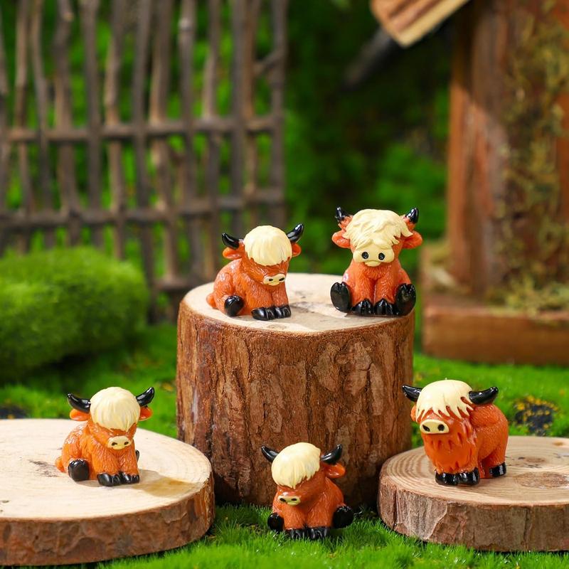 🐂🥚Easter Egg Hunt Alternative:  Cow Figurines for Hide & Seek - Adorable Resin Cow Decorations for Party Favors, Easter Basket Stuffers & Home Decor💕