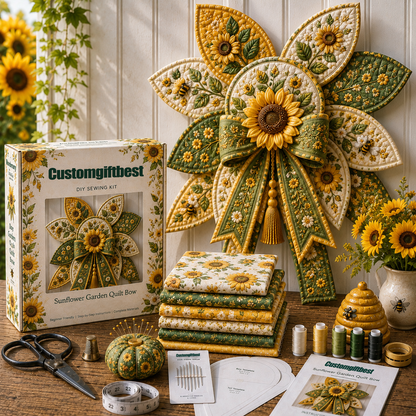 Garden Quilt Bow DIY Sewing Kit