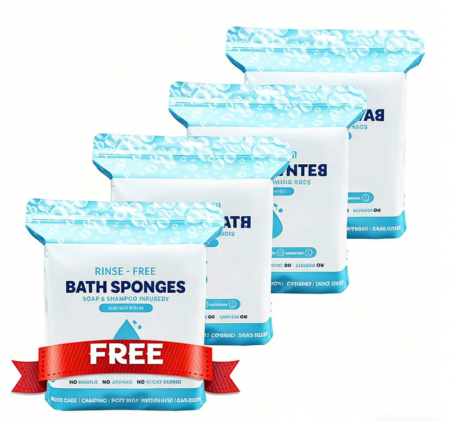 🏆Flash Sale⚡ 50K+  🌈Disposable Rinse-Free Bathing Wipes🧼