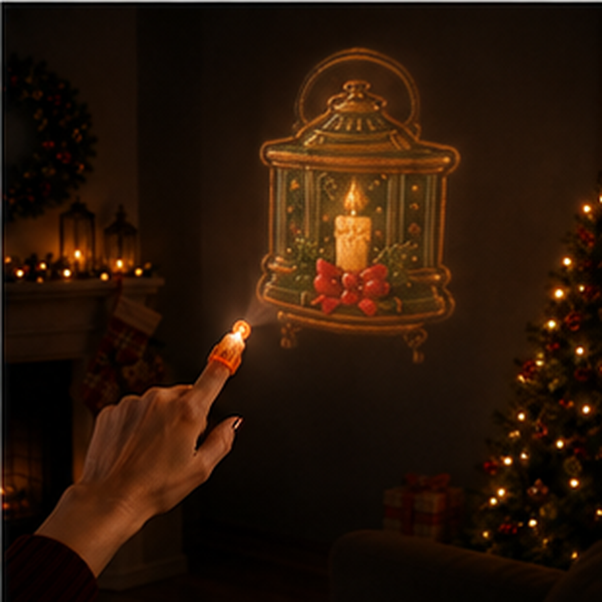Christmas Finger Projector Lights – Mini Pattern Projector
