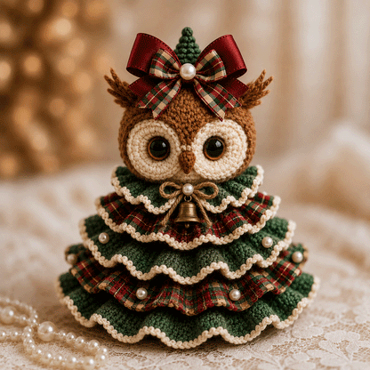 🎄 Crochet Animal Christmas Tree DIY Kit