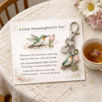 A Little Hummingbird for You keychain-A Meaningful Mother’s Day Gift Filled with Love