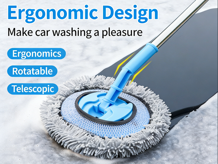 🔥Last Day 49% OFF - Durable Aluminum Long Handle Telescopic Car Wash Mop