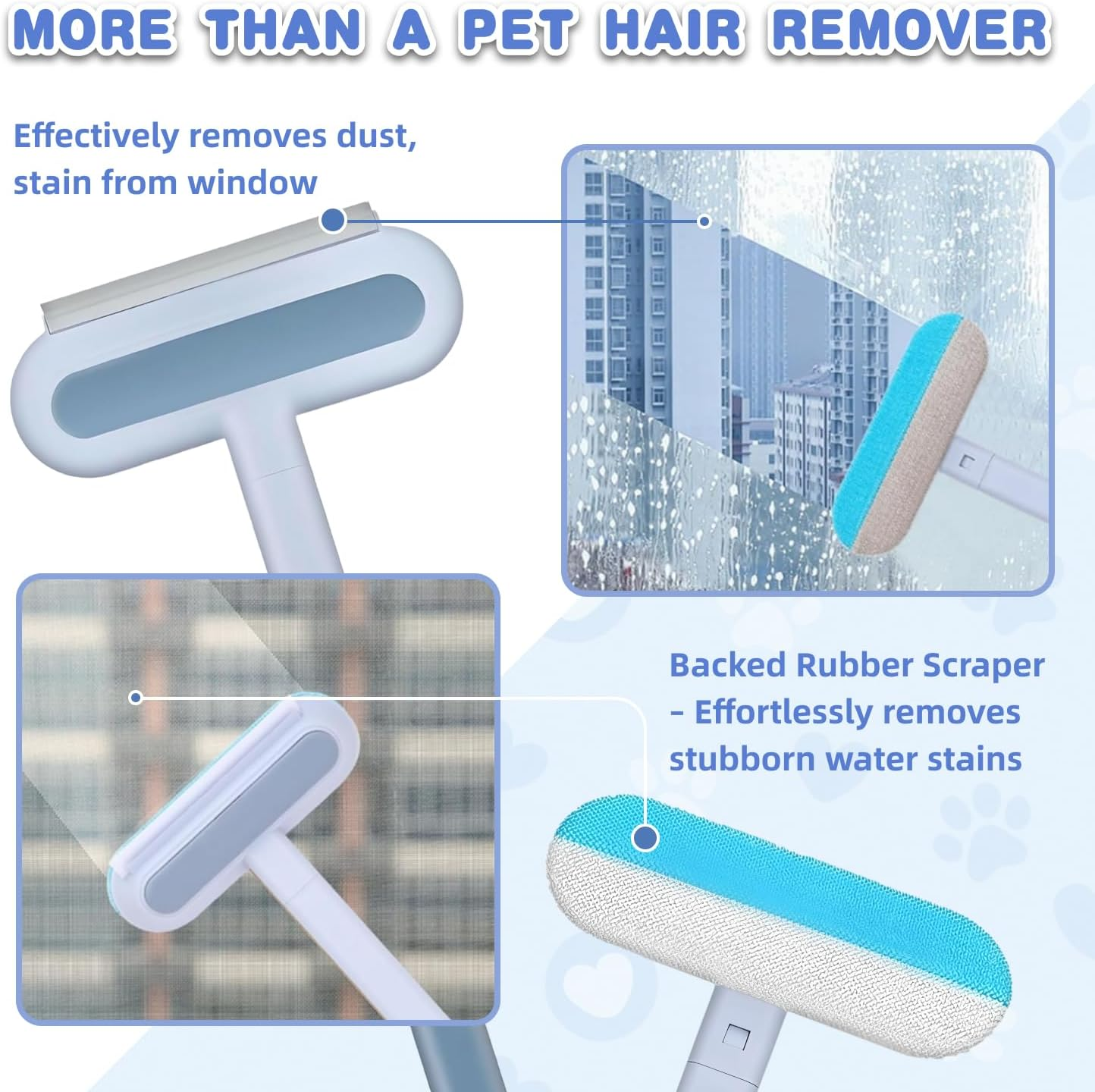 🐾LAST DAY 50% off✨3-in-1 Pet Hair Remover Brush - Long Handle