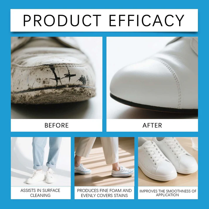 🔥Last Day 70% OFF 🧼 No-Wash Shoe & Leather Cleaner Cream – Instantly Erase Stains