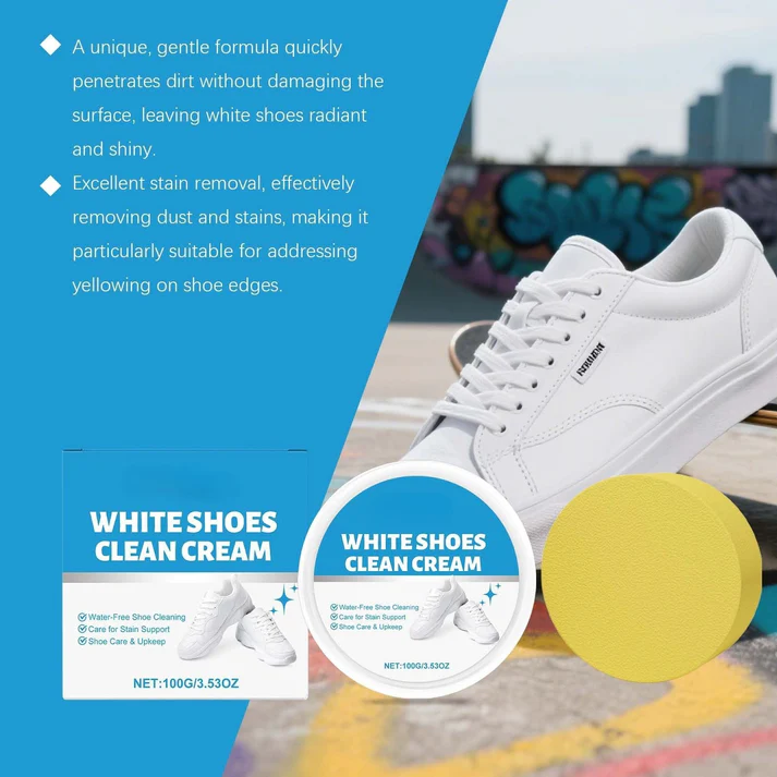 🔥Last Day 70% OFF 🧼 No-Wash Shoe & Leather Cleaner Cream – Instantly Erase Stains