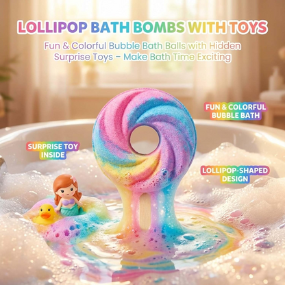 🔥Last Day 70% OFF🫧 Cute Lollipop Bath Bomb