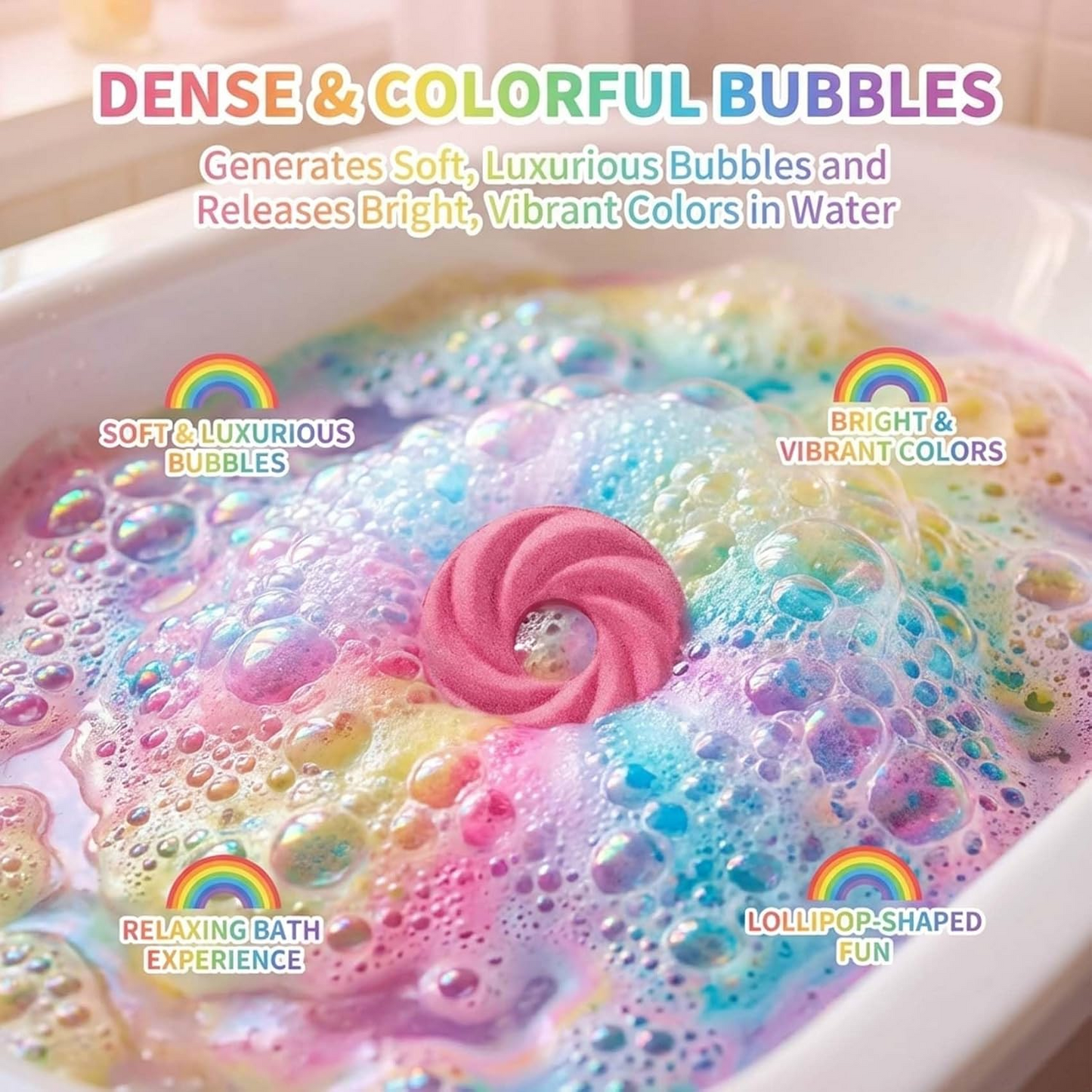 🔥Last Day 70% OFF🫧 Cute Lollipop Bath Bomb