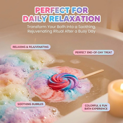 🔥Last Day 70% OFF🫧 Cute Lollipop Bath Bomb