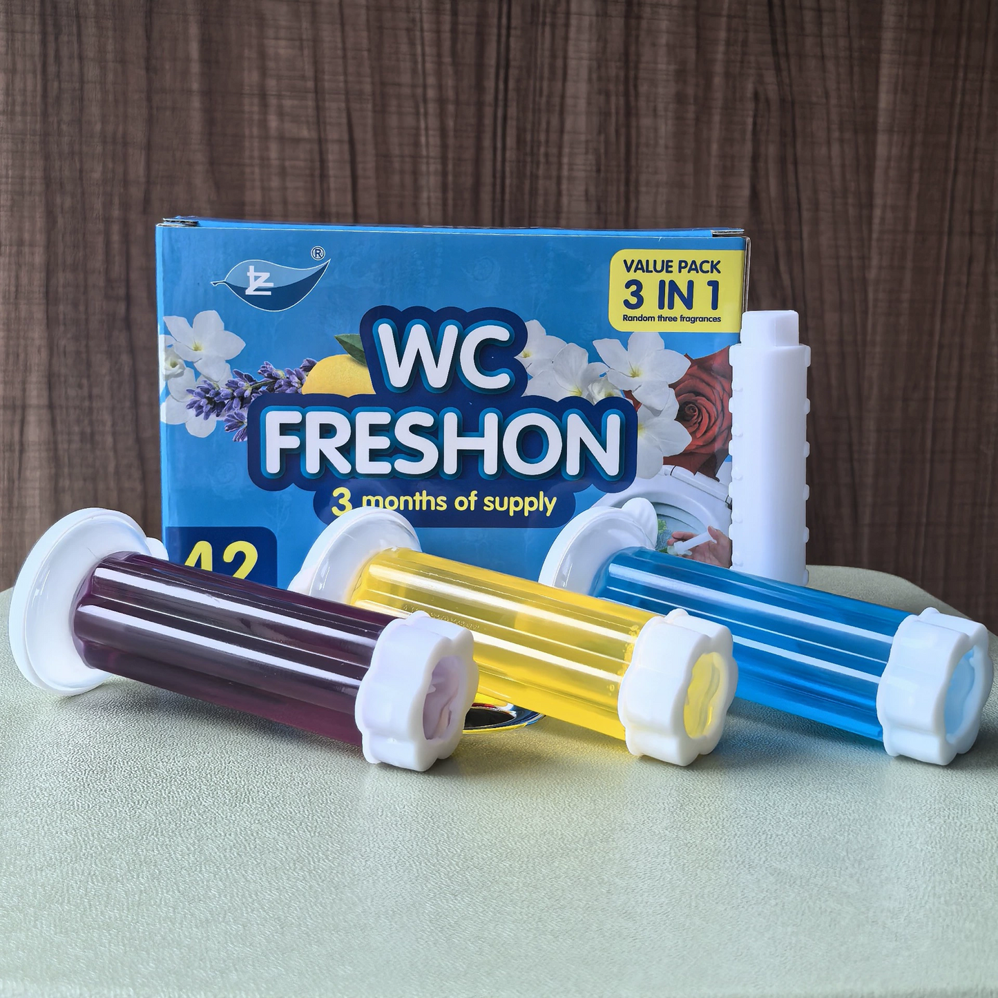 🔥Last Day 70% OFF 🔥3-Tubes Toilet Gel Stamp Box  Deodorizing Bathroom Freshener