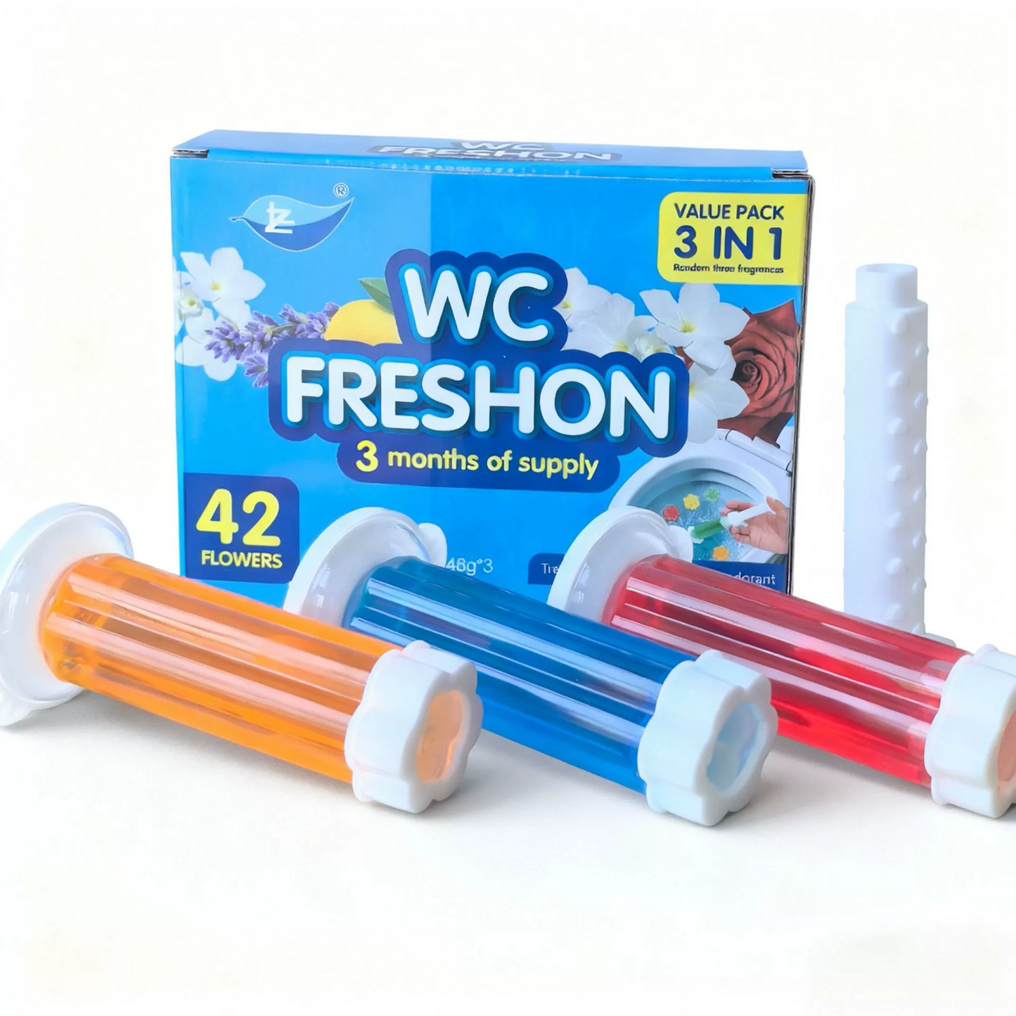 🔥Last Day 70% OFF 🔥3-Tubes Toilet Gel Stamp Box  Deodorizing Bathroom Freshener