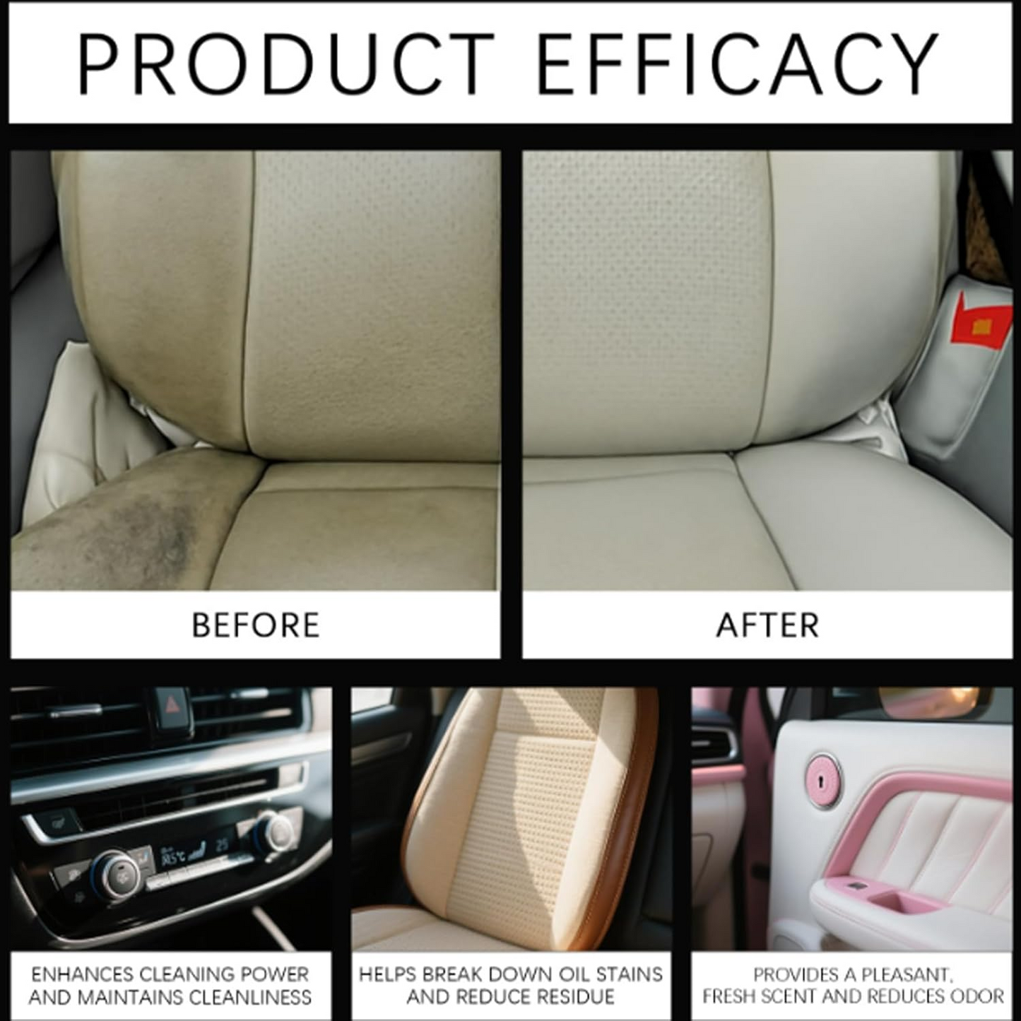 💦Last Day 70% OFF💦 Heavy Duty Degreaser Powerful Foam Cleaner, Suitable for Car Interiors