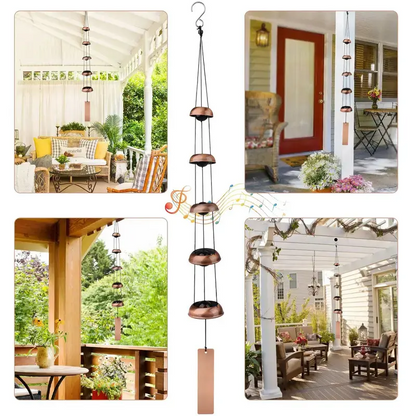 🎐 Zen Copper Pagoda Wind Chimes🌿 – Bring Peace & Harmony to Your Home & Garden