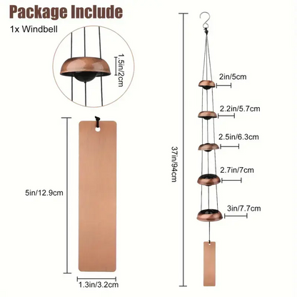 🎐 Zen Copper Pagoda Wind Chimes🌿 – Bring Peace & Harmony to Your Home & Garden