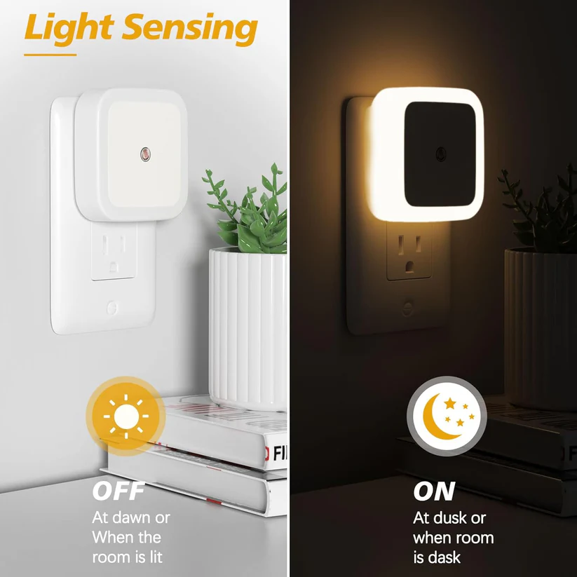 💡Last Day 70% OFF🔥Night Lights Plug into Wall 6-Pack