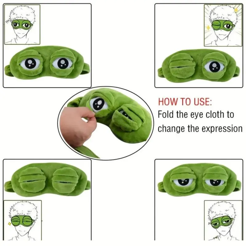 🐸50% OFF!💤Soft Funny Frog 3D Sleep Mask