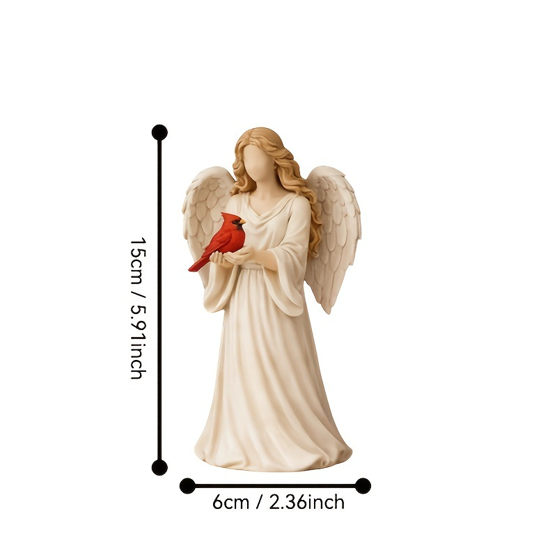 🔥Mother's Day Gift-Red Cardinal Bird Angel Figurine