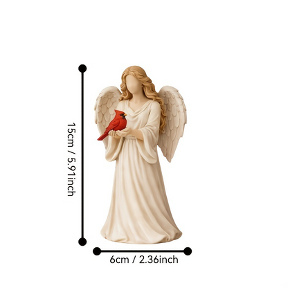 🔥Mother's Day Gift-Red Cardinal Bird Angel Figurine