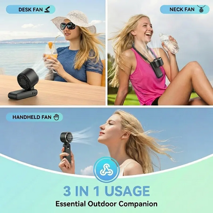 ❄️Last Day 70% OFF🔋Rechargeable Mini Turbine Fan