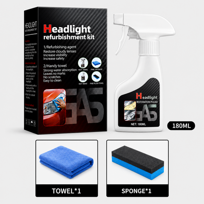 ✨ Mother's Day Sale 70% OFF🚘Automotive Headlamp Restoration Fluid Kit