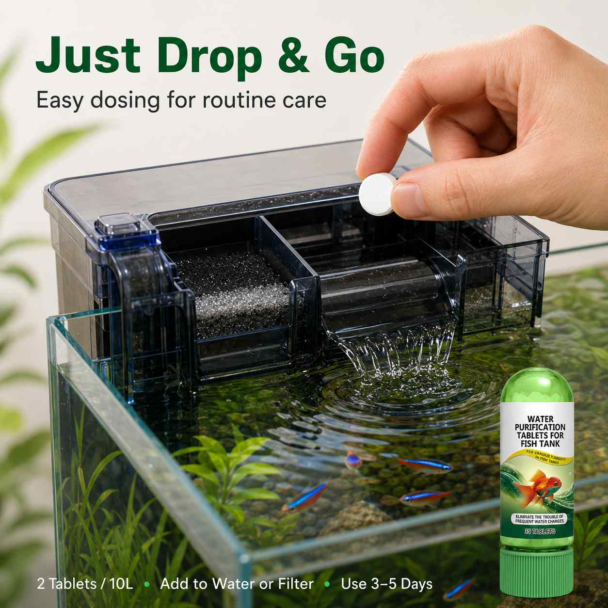 🔥Day Sale 70% OFF🔥Aquarium-Specific Water Purification Tablets – Clearer Water, Easier Tank Care