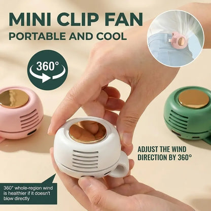 💛 50% OFF! Mini Bladeless Fan. Portable, rechargeable, and silent. Ideal for outdoor travel,Perfect Gift