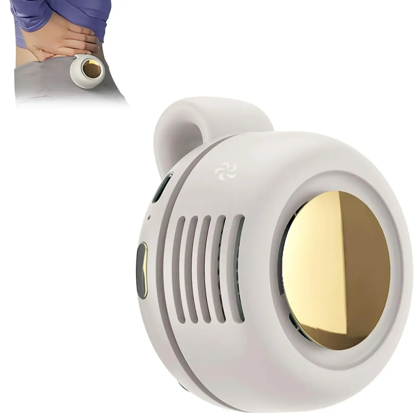 💛 50% OFF! Mini Bladeless Fan. Portable, rechargeable, and silent. Ideal for outdoor travel,Perfect Gift