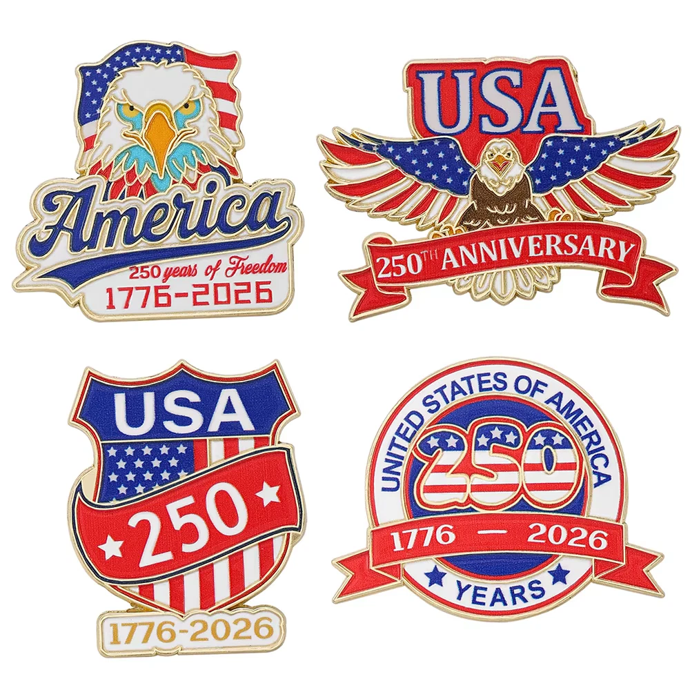 🔥LAST DAY 50% OFF🔥America’s 250th Anniversary Commemorative Enamel Pin Set