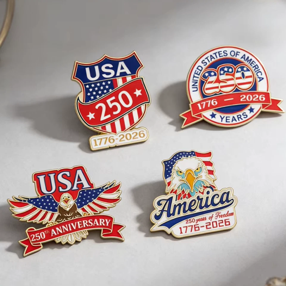 🔥LAST DAY 50% OFF🔥America’s 250th Anniversary Commemorative Enamel Pin Set