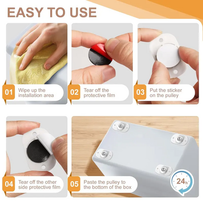 🔥Last Day 50% OFF🎁360° Rotating Mini Universal Appliance Rollers for Kitchen