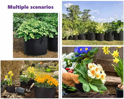 🌱Last Day 50% OFF 🪴Gallon Grow Bags – Heavy Duty Aeration Fabric Pots with Handles for Vegetables, Flowers & Fruits