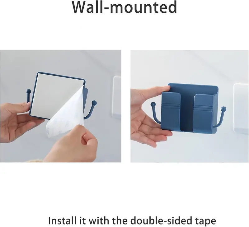 ✨Day Sale 50% OFF🎉Wall Mount Phone Holder Adhesive Wall Phone Mount Charging Stand and Remote