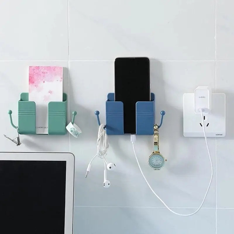 ✨Day Sale 50% OFF🎉Wall Mount Phone Holder Adhesive Wall Phone Mount Charging Stand and Remote
