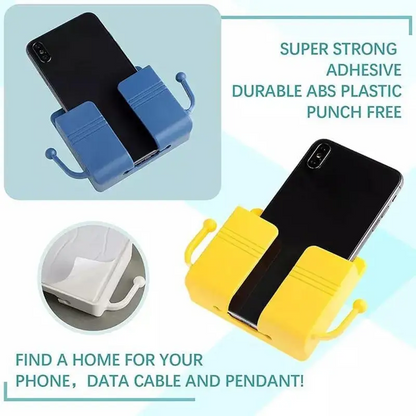 ✨Day Sale 50% OFF🎉Wall Mount Phone Holder Adhesive Wall Phone Mount Charging Stand and Remote