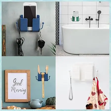 ✨Day Sale 50% OFF🎉Wall Mount Phone Holder Adhesive Wall Phone Mount Charging Stand and Remote