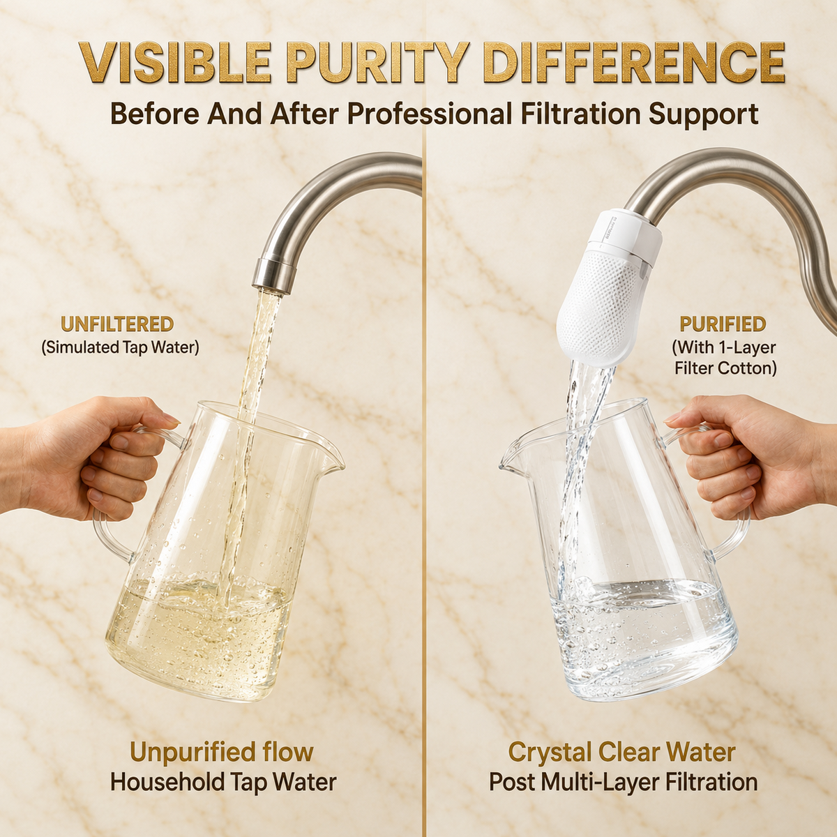 Anti-Splash Kitchen Faucet Filter for Sediment & Rust Removal🛒